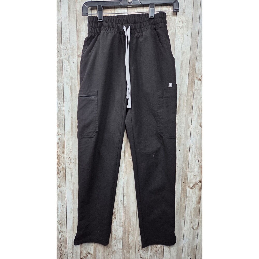 FIGS Women's Black YOLA Yoga High Scrub Pants Size XXS Technical Collection